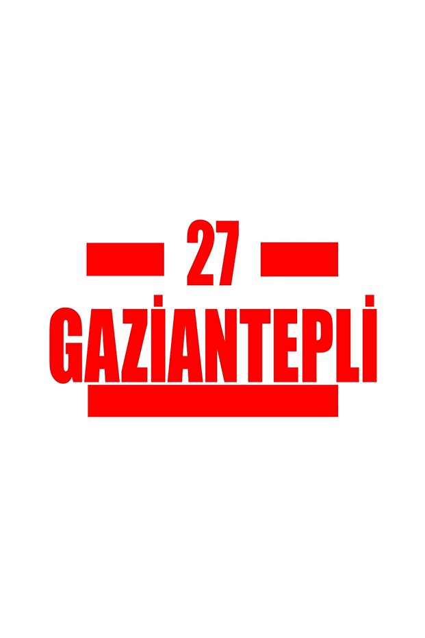 27 Gaziantepli Car Sticker 17X17 cm Red