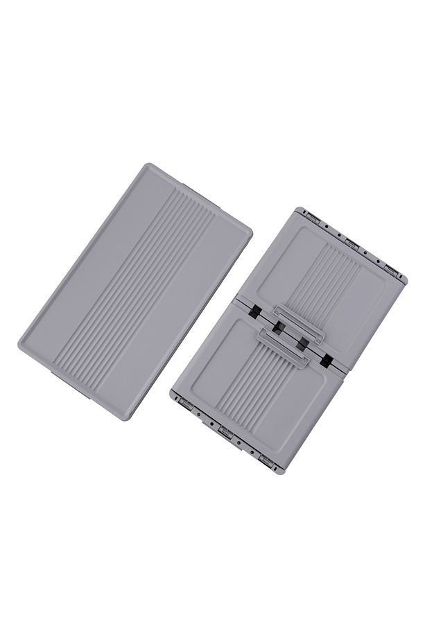 Davin 4 Katlı Portatif Kapaklı Dolap - Soft Gri - 8
