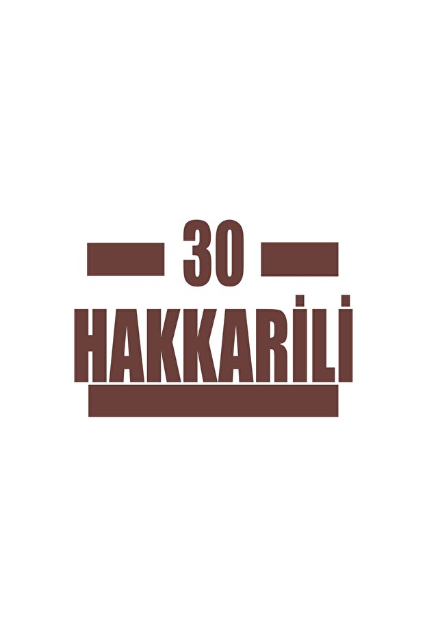 30 Hakkarili Car Sticker 17X17 cm Brown