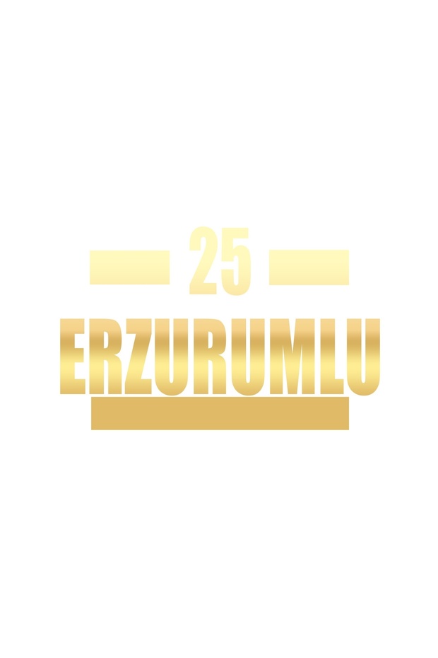 25 Erzurumlu Car Sticker 17X17 cm Gold