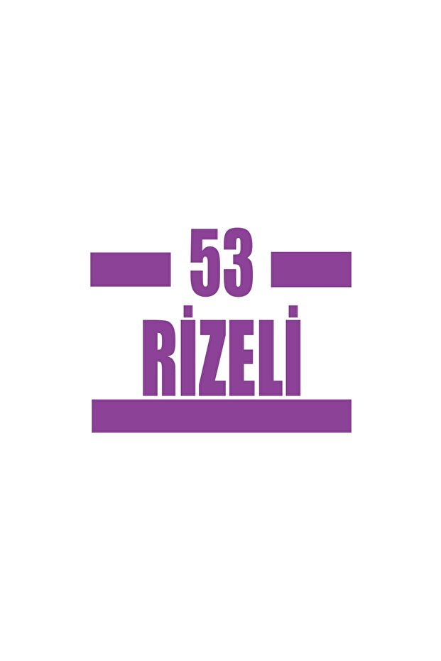 53 Rize Car Sticker 17X17 cm Purple