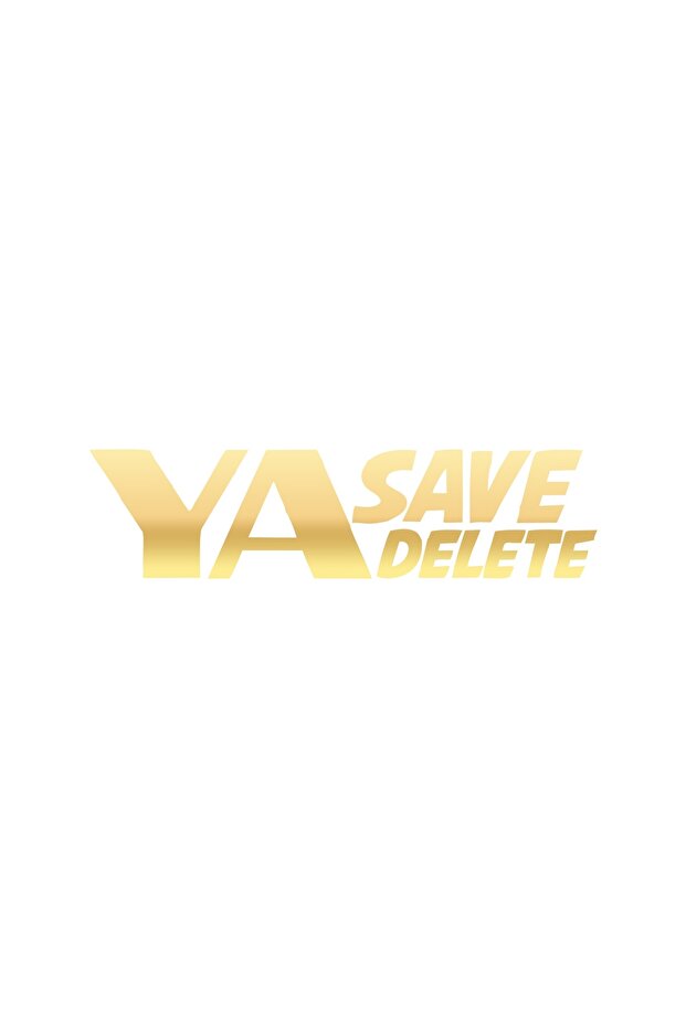 ملصق سيارة Ya Save Ya Delete مقاس 17x17 سم ذهبي