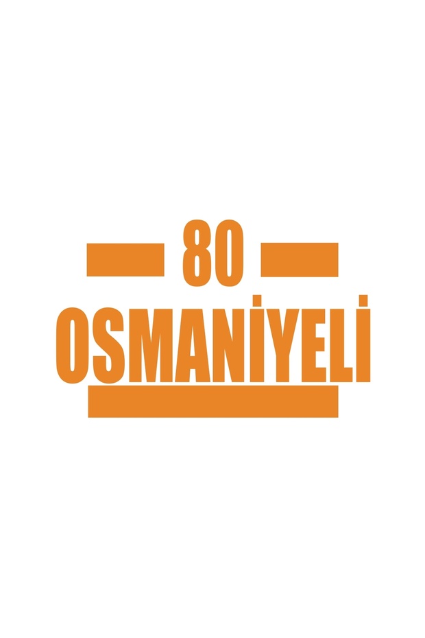 80 ملصق سيارة عثماني مقاس 17x17 سم برتقالي