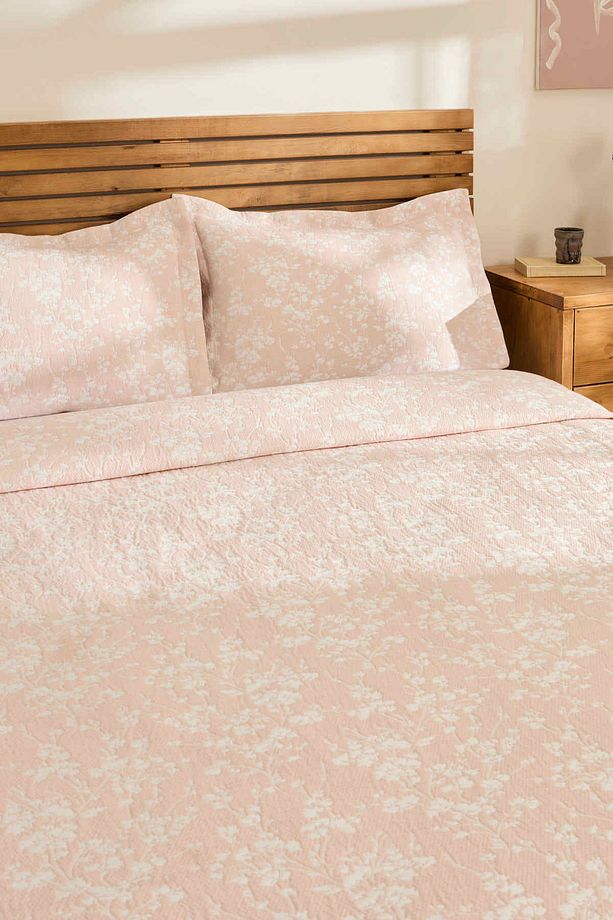 Eternal Çift Kişilik Yatak Örtüsü Takımı Rose - 5
