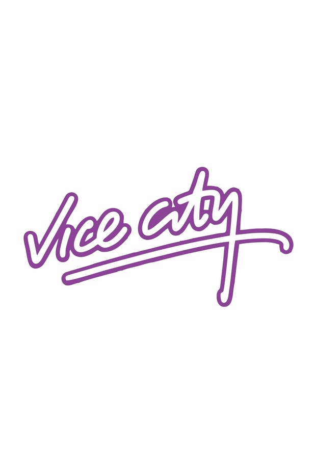 Vice City Car Sticker 17X17 cm Purple
