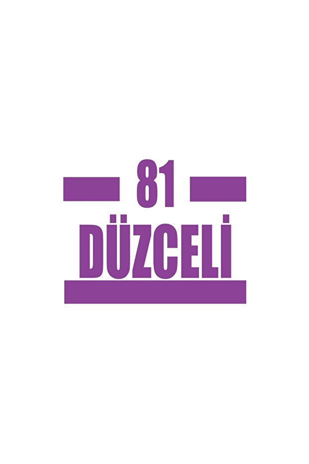 81 Düzceli Car Sticker 17X17 cm Purple