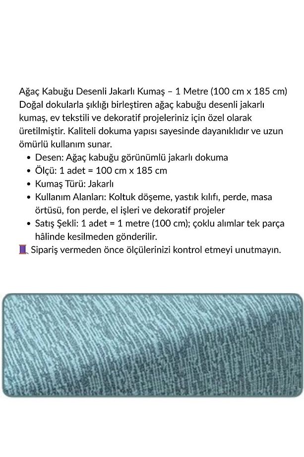 jakarlı kumaş , kirlent kılıfı koltuk kılıfı için kullanılır , kalın esnektir 100cm x 185cm - 2