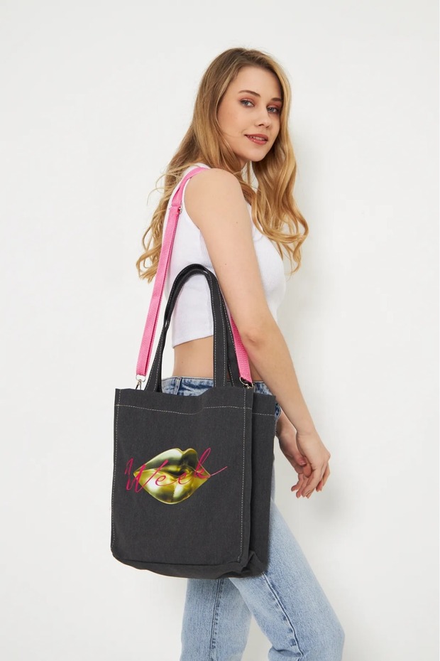 Week Printed Canvas Bag - 5