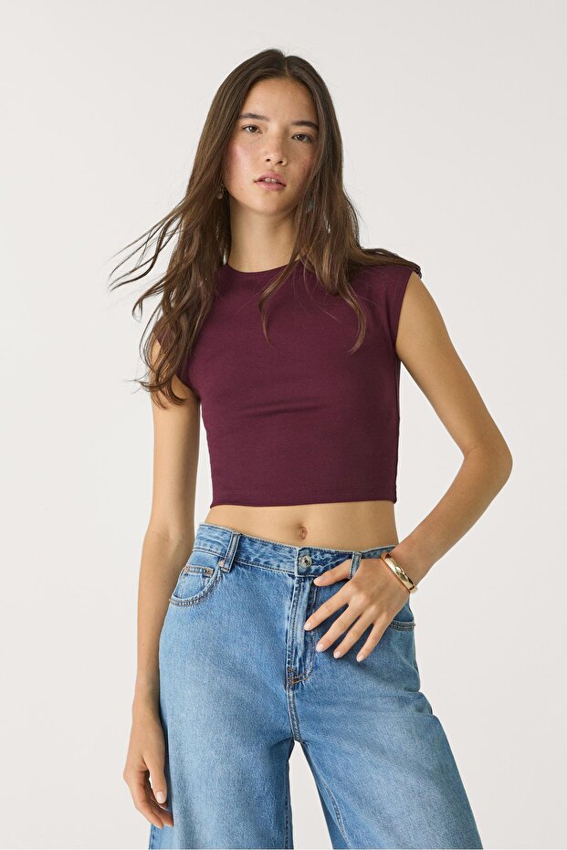 Basic crop fit t-shirt - 2