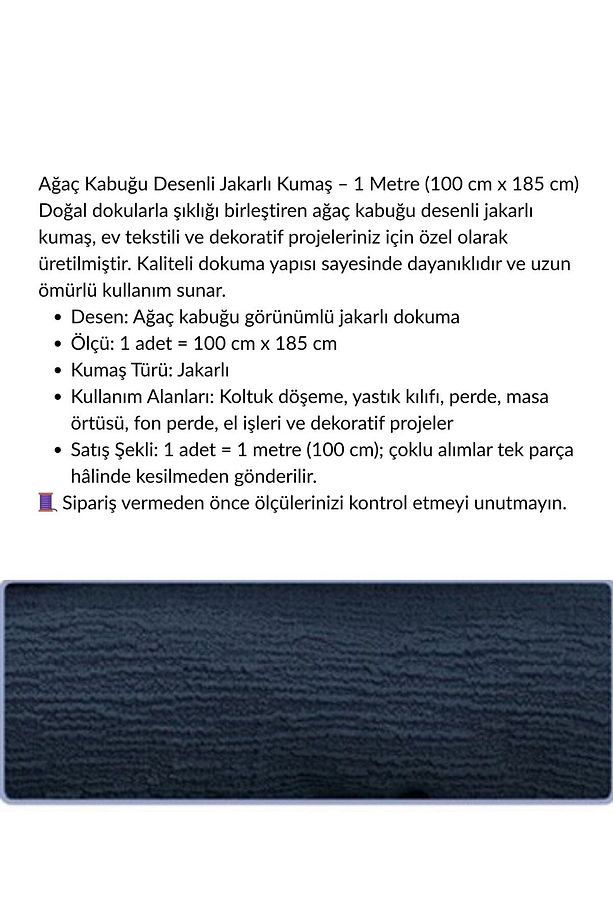 jakarlı kumaş , kirlent kılıfı koltuk kılıfı için kullanılır , kalın esnektir 100cm x 185cm - 2