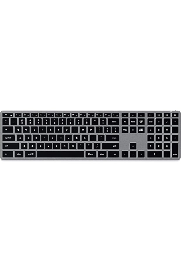 Slim X3 Bluetooth Backlit Keyboard With Numeric Keypad – Illuminated Keys & Multi-Device S - 1