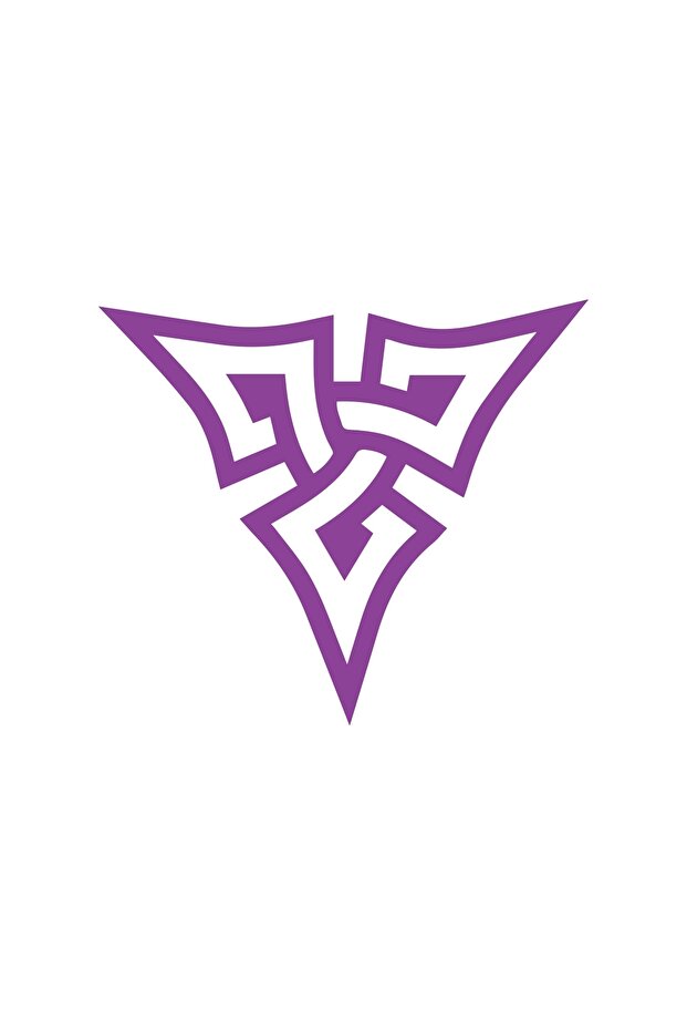 Nordic Power Symbol Sticker 17X17 cm Purple