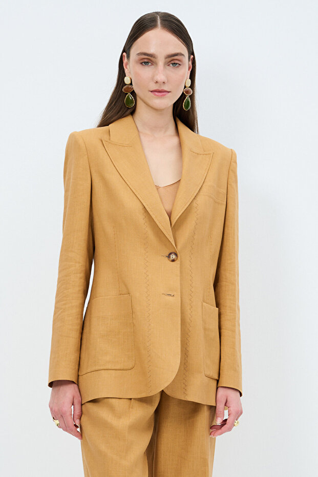 Dikiş Detaylı Ceket - 1