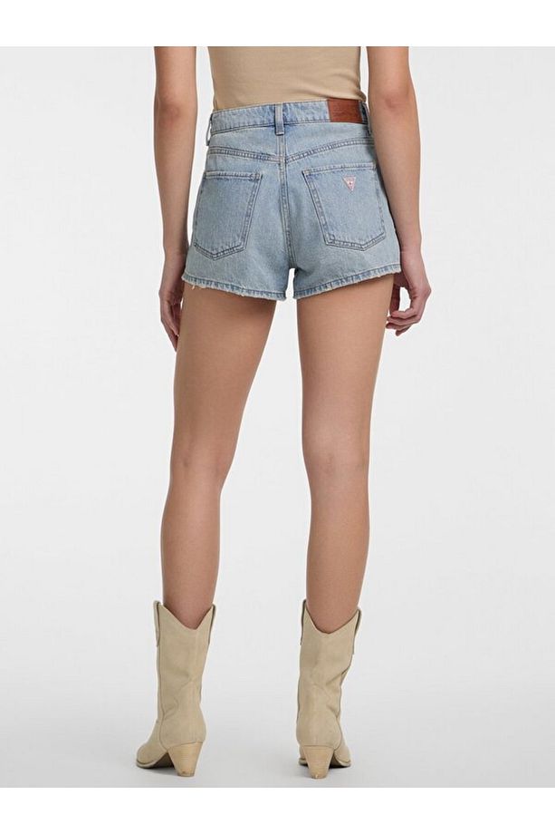 Jeans Highwaist Kadın Regular Fit Şort - 6
