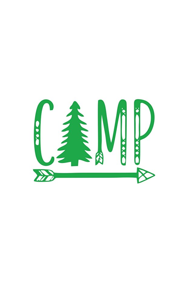 Camp Sticker 17X17 cm Green