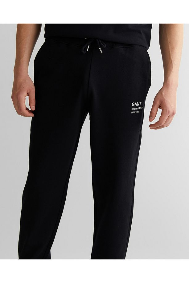 Erkek Siyah Regular Fit Eşofman Altı - 4