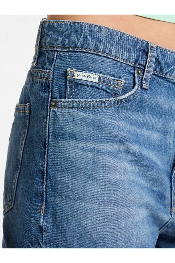 Jeans Highwaist Kadın Regular Fit Şort - 6