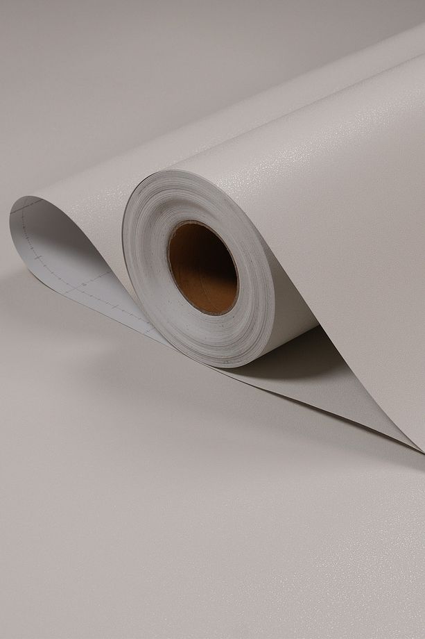 Yapışkanlı Folyo - Premium Boyalı Bej Kapı Kaplama Folyosu - Mobilya Duvar Kapı - 120cm Genişlik - 1