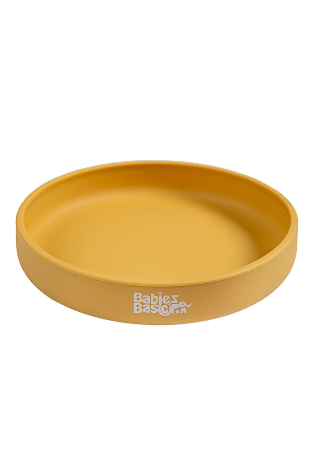 Silicone Feeding Plate with Suction - Yellow - 1