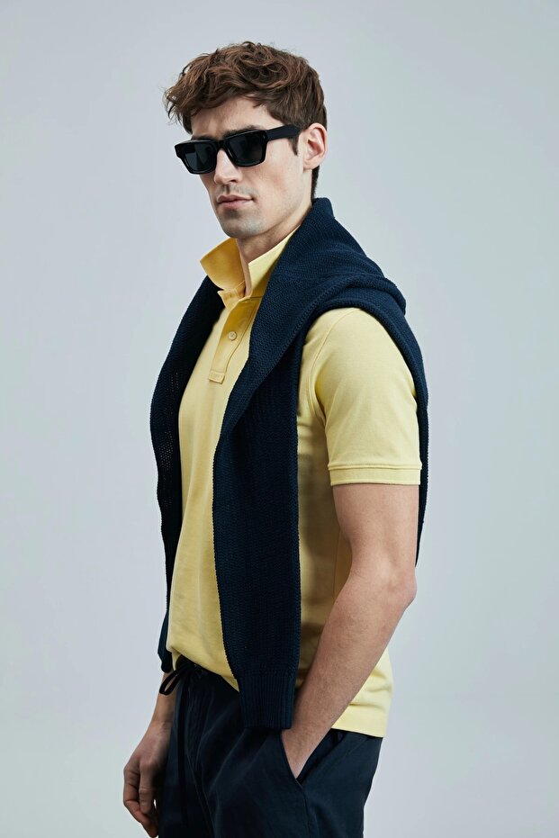 Erkek Laon Polo Yaka Sarı T-Shirt 111040206 - 2