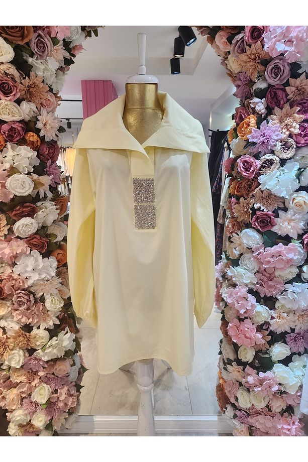 kadın sarı tunik - 1