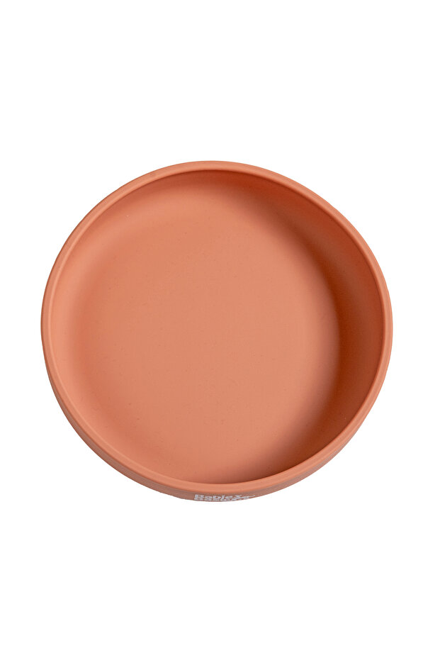 صفيحة تغذية من السيليكون مع شفط - بني - 2