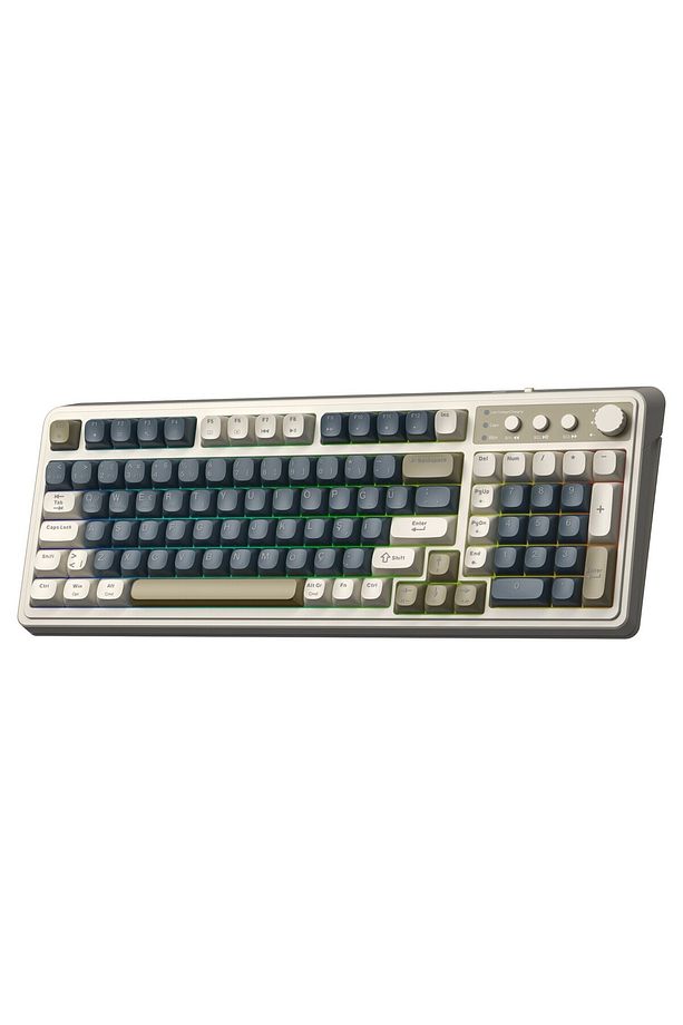 S99 Retro Rgb Gaming 3 Modlu Bluetooth/2.4ghz/usb-c Kablosuz Makrolu Türkçe Q Klavye Lacivert - 8