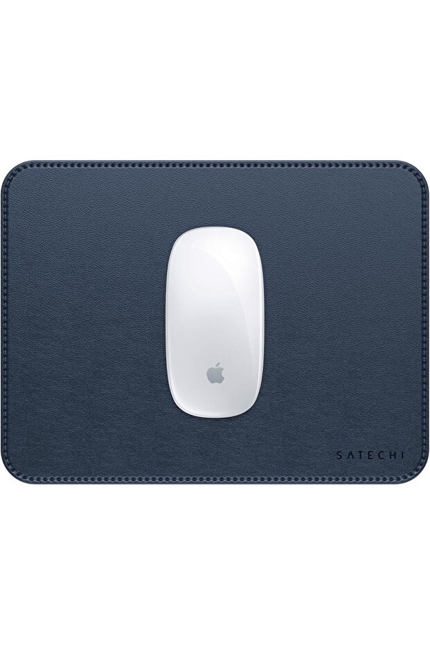 Vegan-Leather Mouse Pad - Ergonomic Mouse Pad, Reversible, Scratch and Water Resistant, Easy