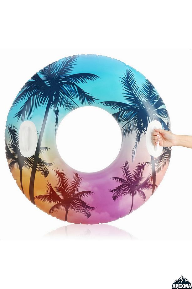 Şişme Tutmaçlı Desenli Deniz Simit 97 Cm - Çocuklar İçin Havuz Simidi - 3