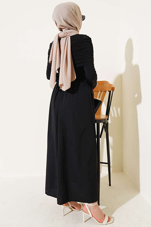 Detailliertes Garnier-Kleid für Damen mit abnehmbarer Kordel - 3