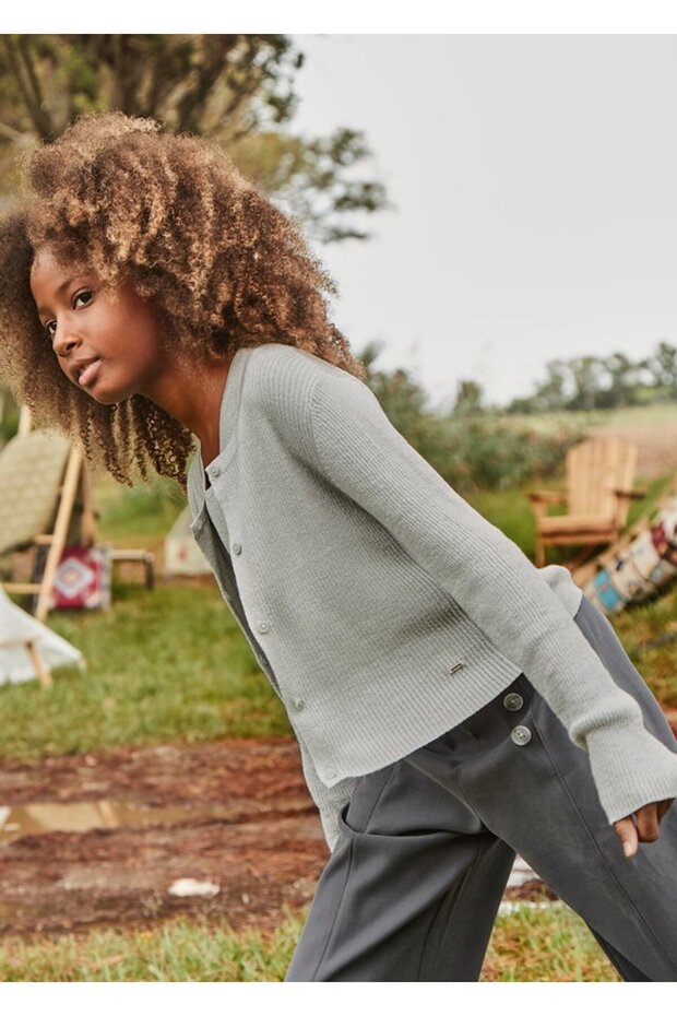 Girl's Cardigan - Gray