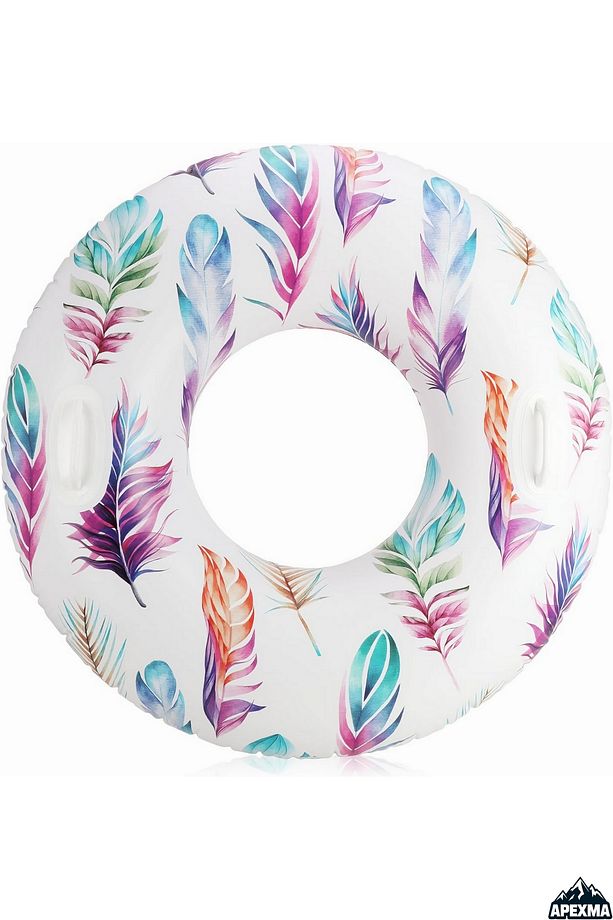 Şişme Tutmaçlı Desenli Deniz Simit 97 Cm - Çocuklar İçin Havuz Simidi - 4