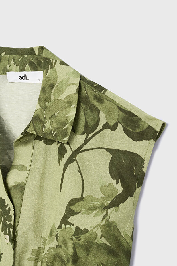 Kolsuz Crop Gömlek - 8