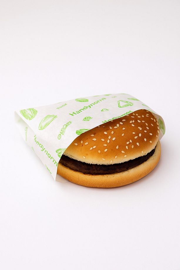 50 Adet Hamburger Poşeti Arası Açık Hamburger Poşeti - 3