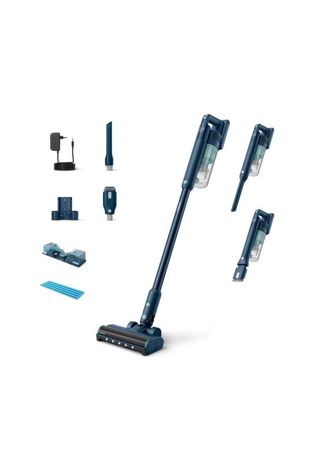 Cordless Vacuum - up to 60 Mins Runtime, Led Nozzle, Aqua Module, Sage - Xc5041/61