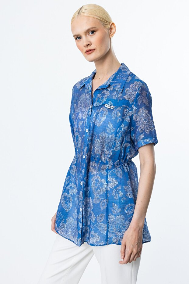 İç Atletli Desenli Bluz - 2