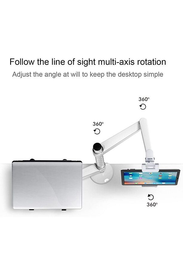 Notebook ve Tablet Stant, 10-16" Dizüstü Bilgisayar ve 4.7-12.9" Tablet 2 Ayarlanabilir Kol OA-9X - 3