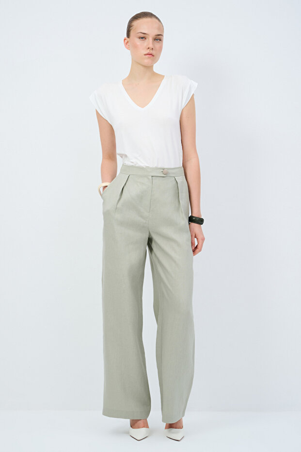 Kemerli Pantolon - 3