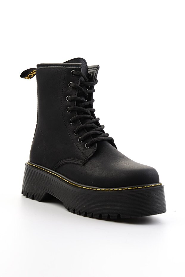 Siyah Mat Kadın Bot & Bootie K02823410009 - 3