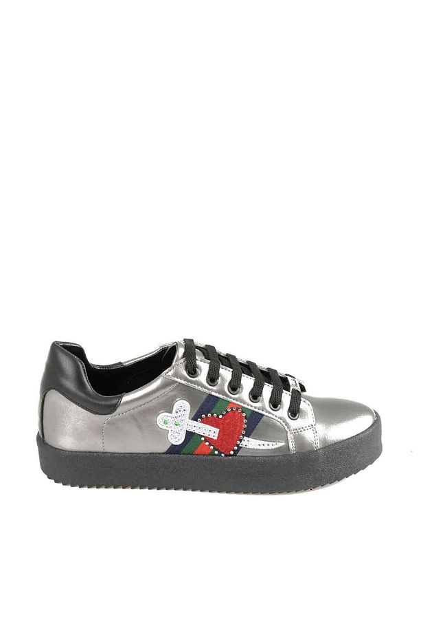 Kurşun Siyah Kadın Sneaker E0220633309 - 2