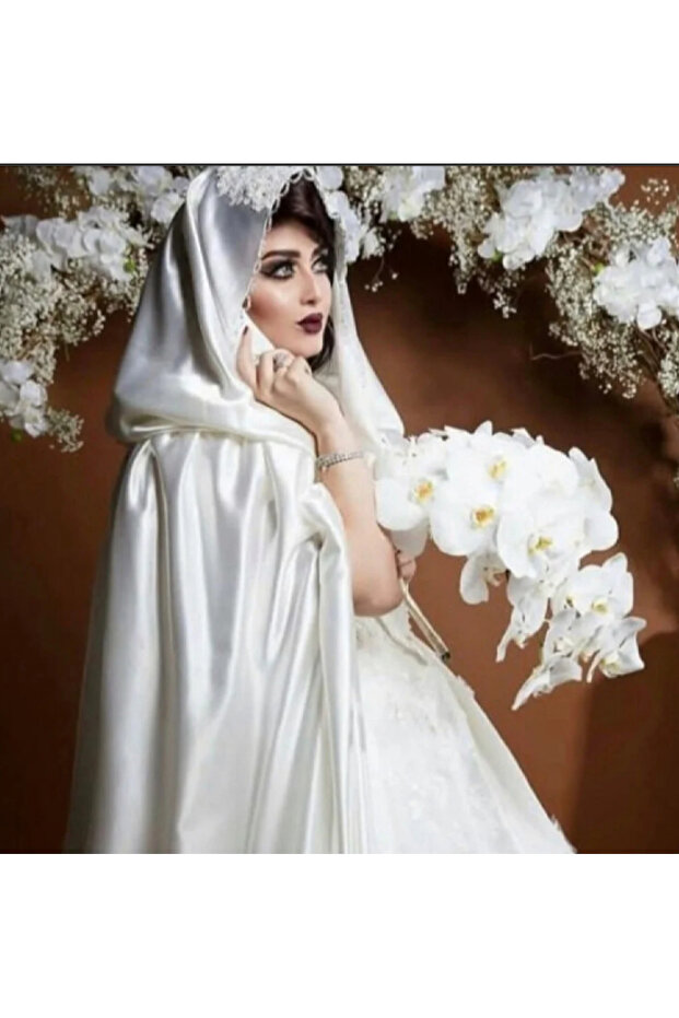 عباية العروس بتصميم حصري سادة لليلة العمر - 1