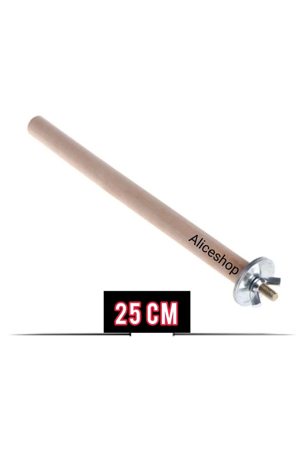 Natural Wood 25cm Smooth Perch with Screws