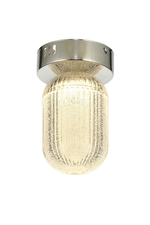 Motta Tekli Plafonyer Ledli Modern Lüks Sarkıt Avize (3 Renk Led; Sarı-Beyaz-Gün ışığı) - Krom - 1
