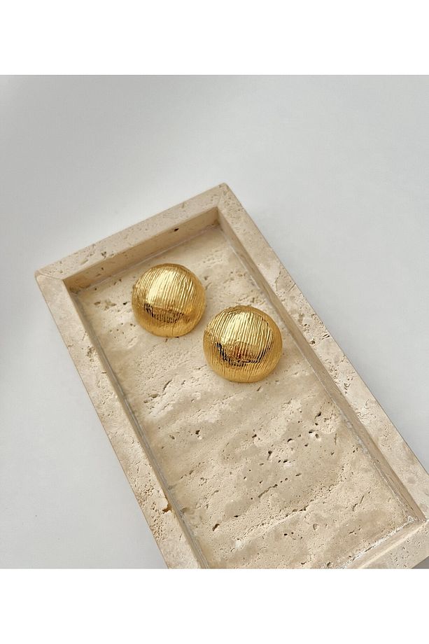 Gold Çelik Küpe - 2