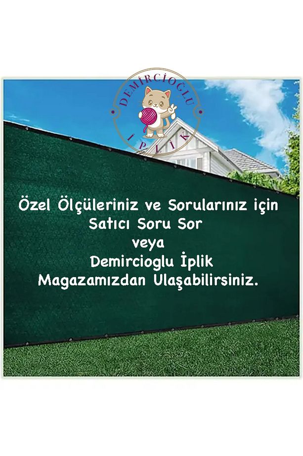 %95 Koyu Yeşil Gölgelik File Balkon-Çit-Yükseklik(Cm) Seçiniz- Genişlik(Mt) Sepete ekleme miktarı - 5
