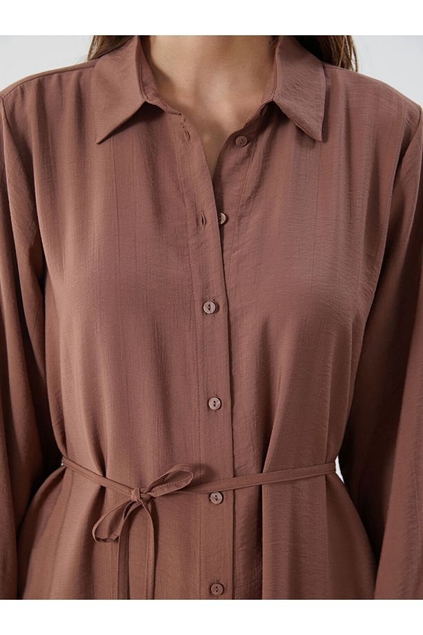 LCW Dokulu Oversize Kadın Gömlek Tunik New Season - 3