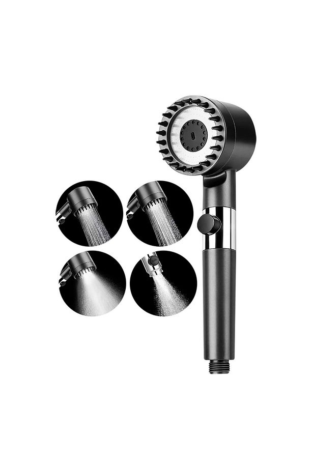 Masajlı Açma Kapama Tuşlu 3 Mod Kaliteli Banyo Yüksek Basınçlı Duş Başlığı Seti Duş Sistemi - 4