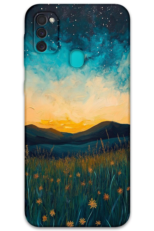 Galaxy M21 Compatible Anime Patterned Phone Case + Screen Protector - 5742
