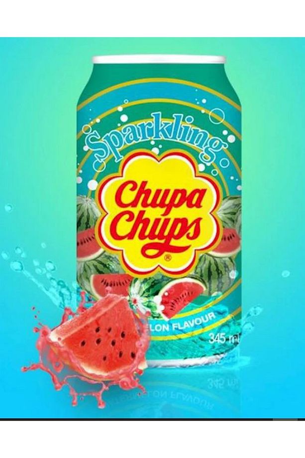 CHUPA CHUPS SPARKLİNG WATERMELON FLAVOUR 345 ML * 3'LÜ - 4
