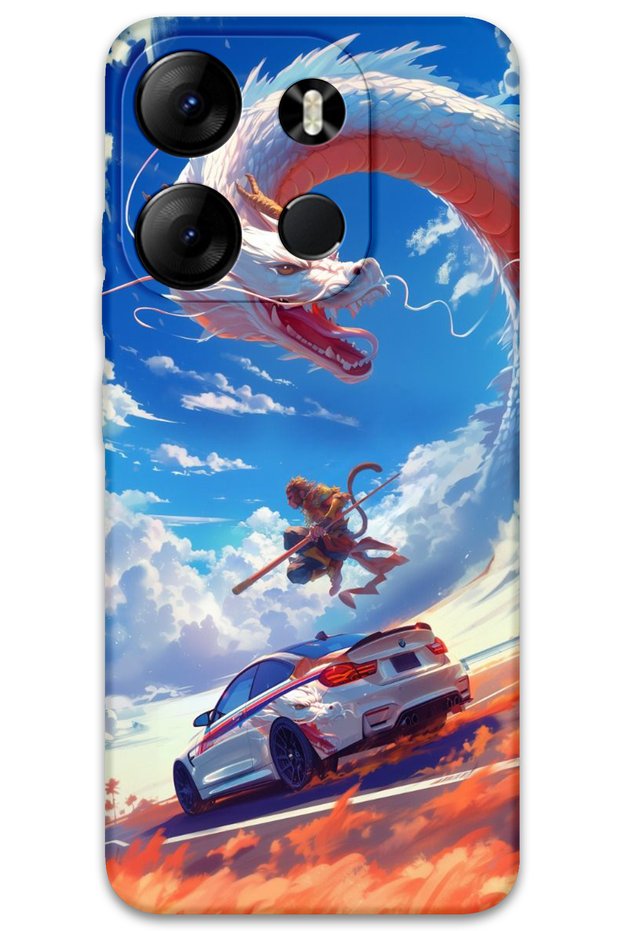 Tecno Spark Go 2023 Compatible Car Pattern Phone Case + Screen Protector - 5764
